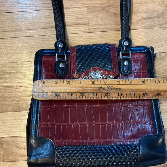 Vintage M.C. Marc Chantel embossed leather purse with heart - Picture 9 of 12